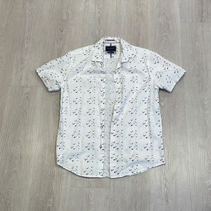 Denim and Flower Button Down